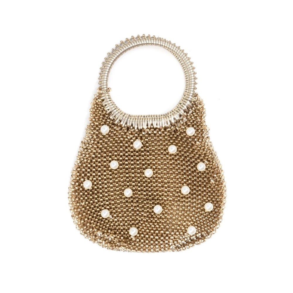 B and C Bags Beaded Handbag Clutch
